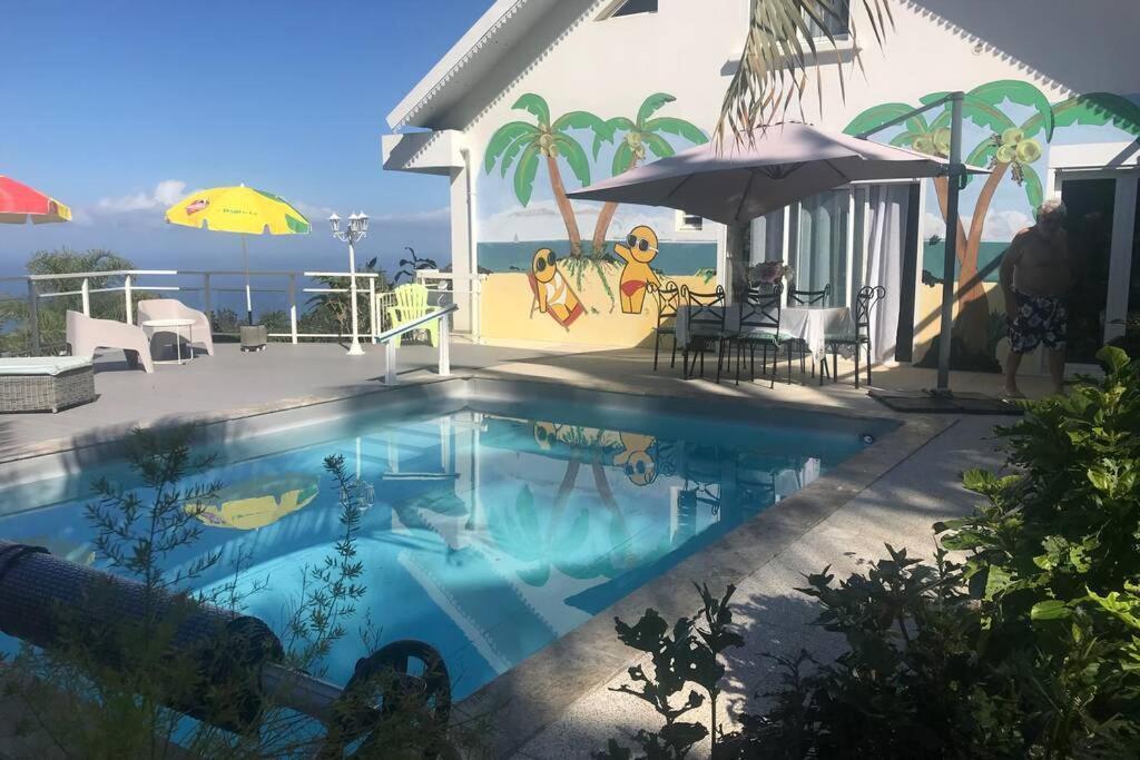 St Leu -Villa D'Artiste, Superbe Vue Mer, Piscine Chauffee แซ็งต์-เลอ ภายนอก รูปภาพ